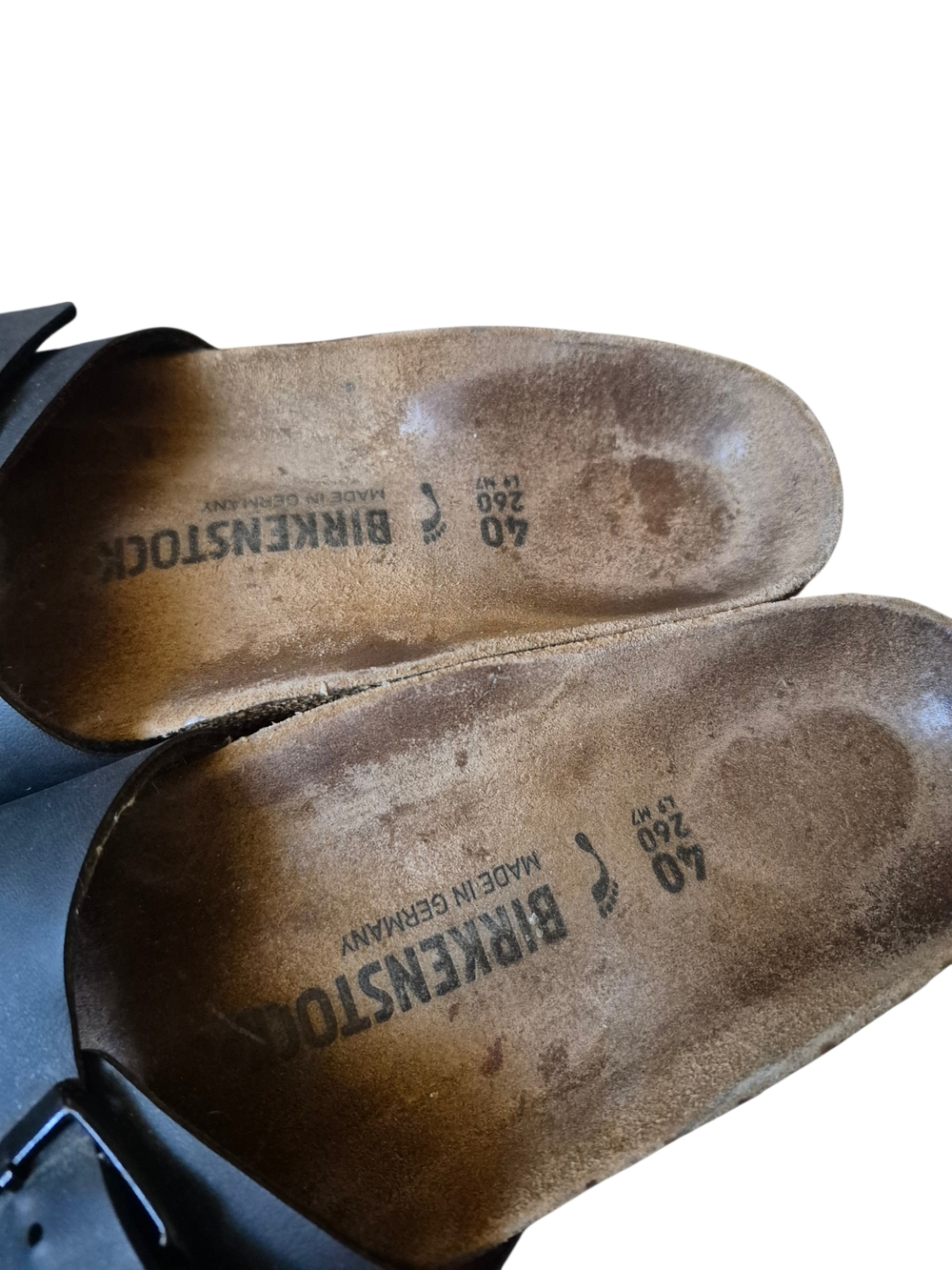 Birkenstock Black Leather Slide Sandals - Picture 4 of 9
